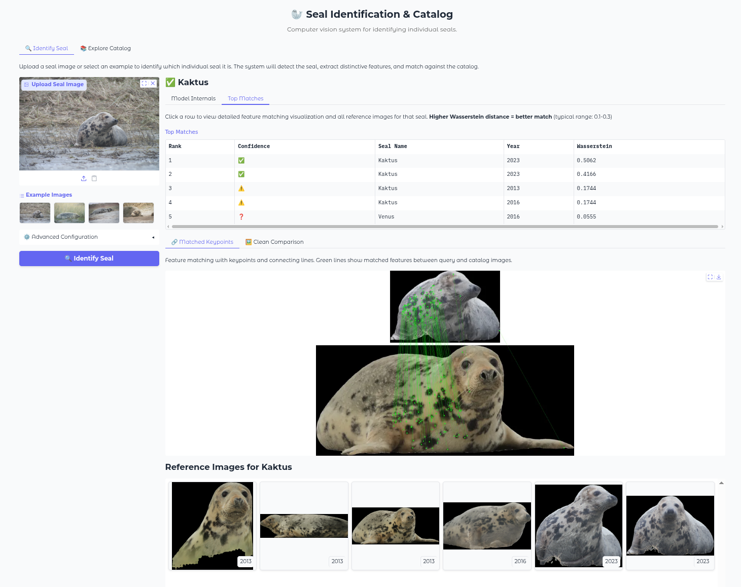 Seal Pattern Matching